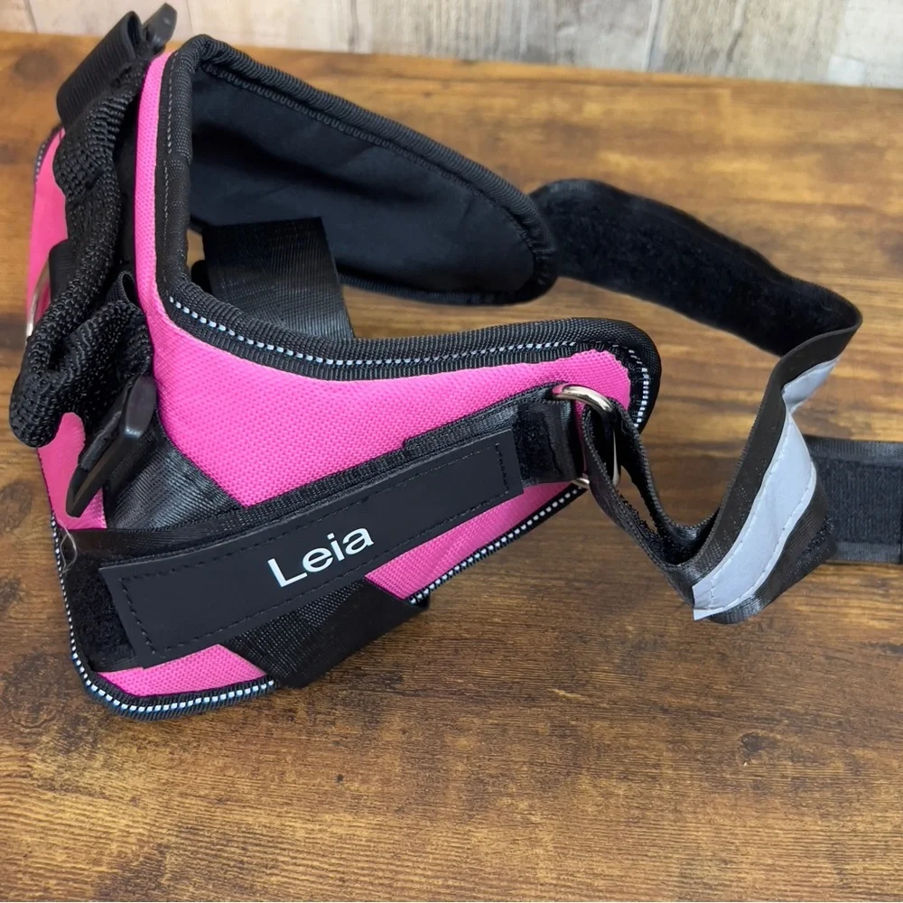 Leia For Dogs Size Medium Pink & Black Harness 23”-27”